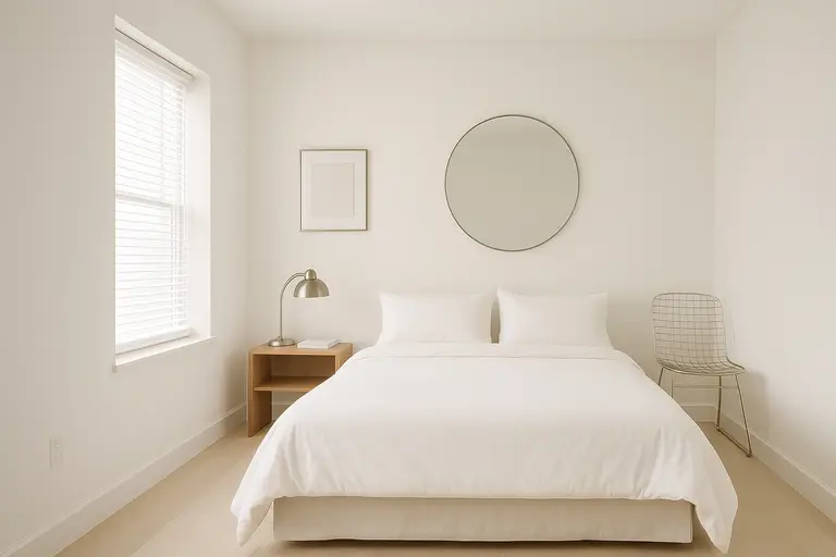 Minimalist south sector room with natural light